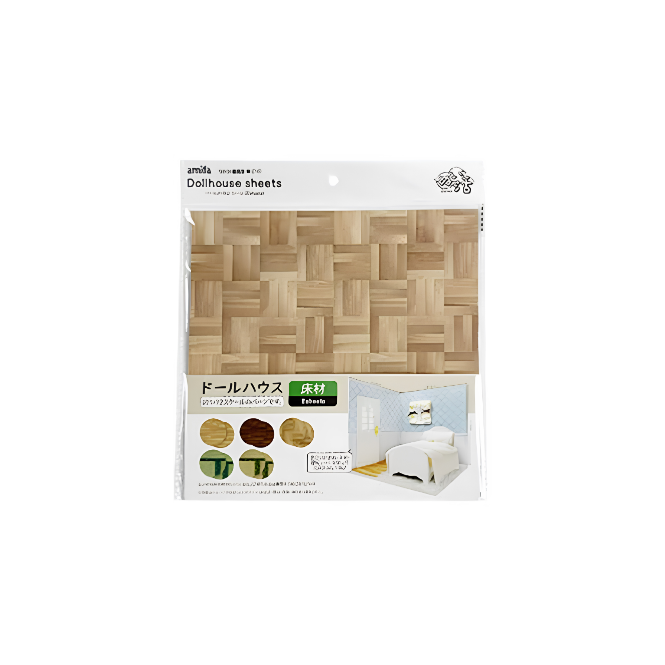 DIY Miniature Flooring Sheet Wood School Parquet Tatami