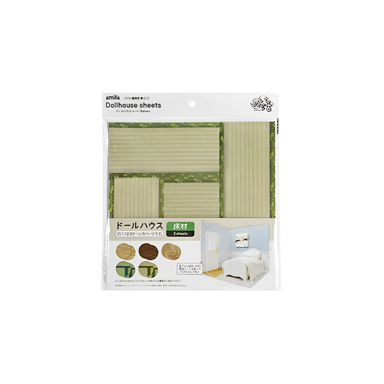 DIY Miniature Flooring Sheet Wood School Parquet Tatami