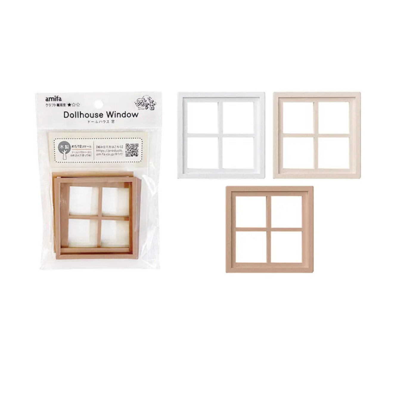 DIY Miniature Window Frame - 4-Pane