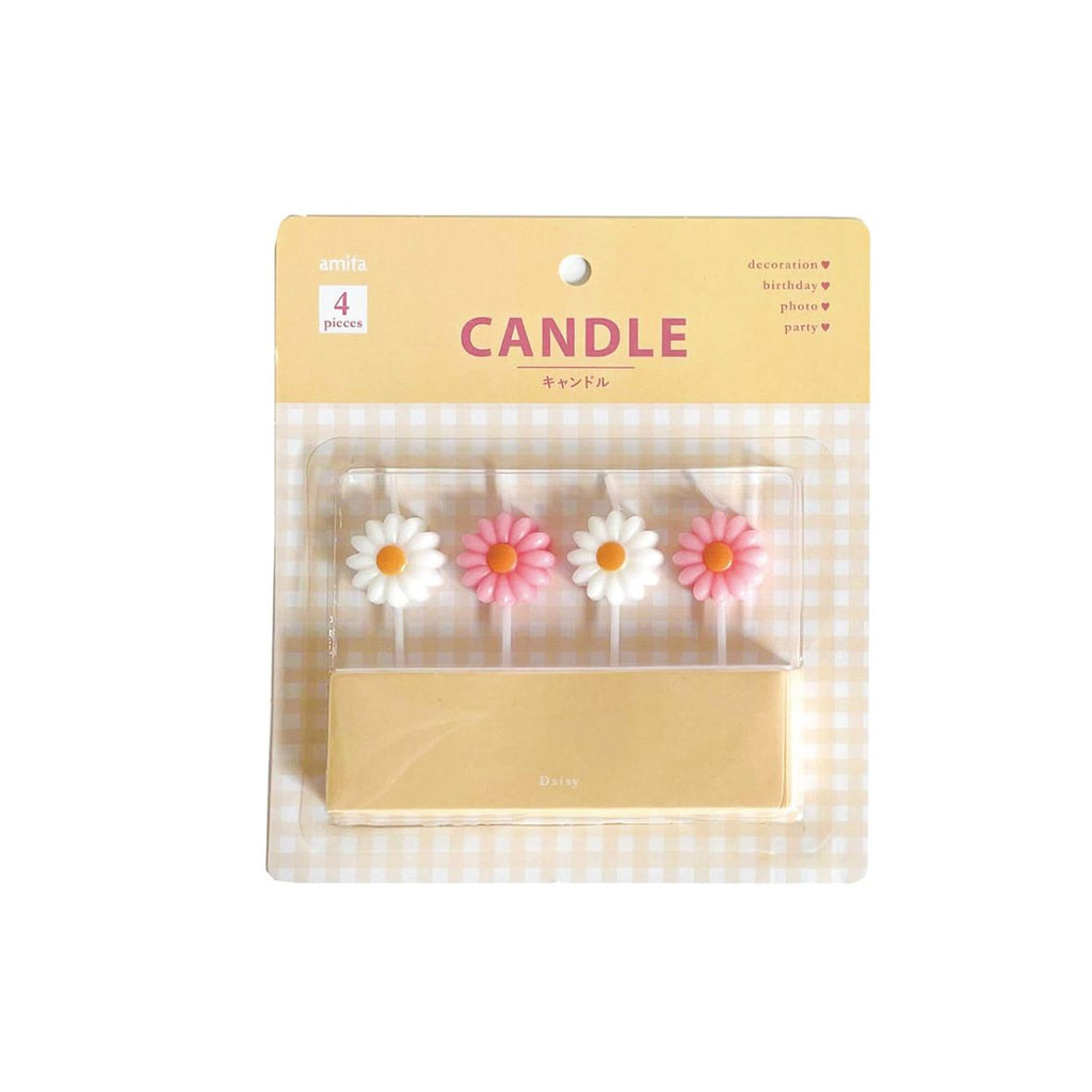Mini Daisy Cake Candles