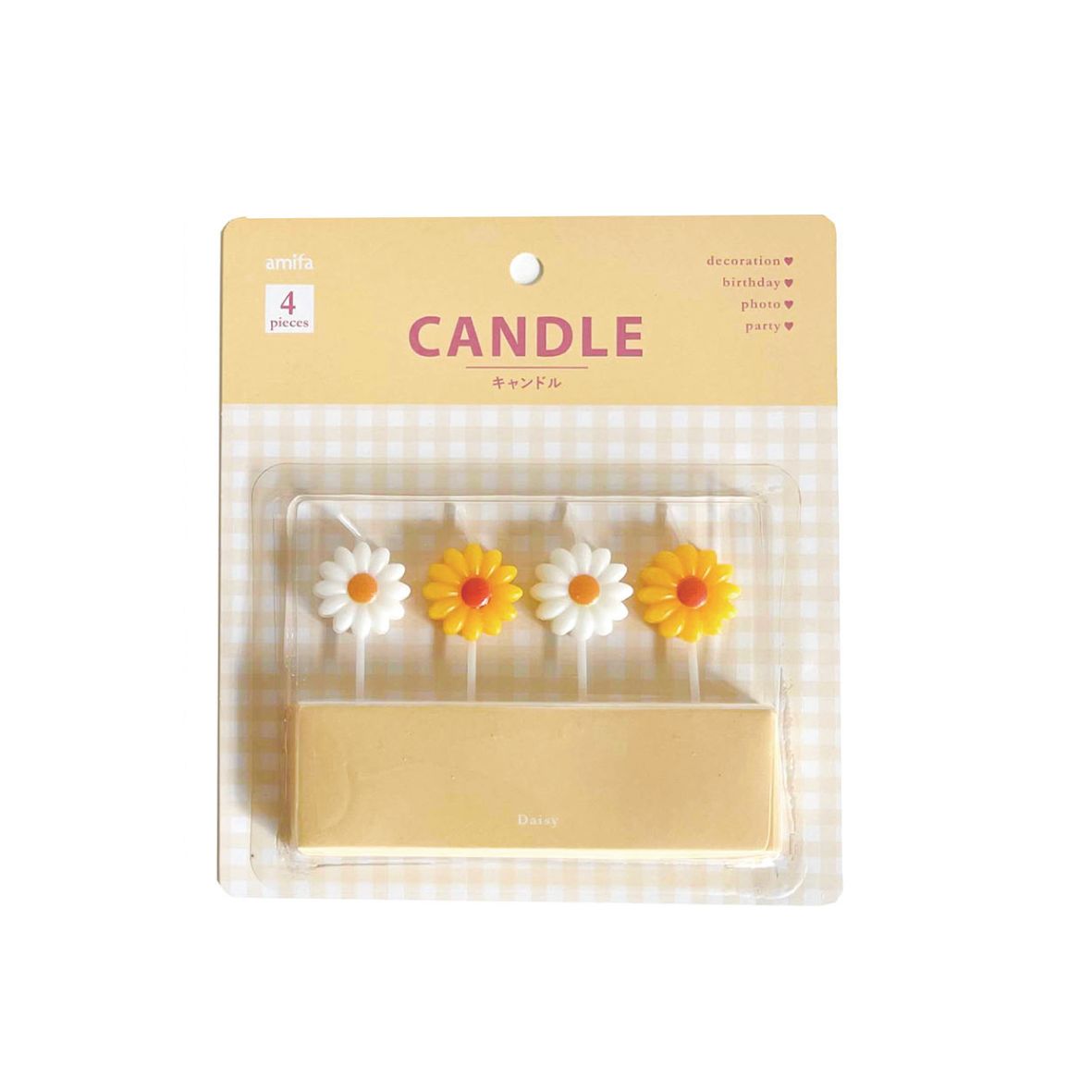 Mini Daisy Cake Candles