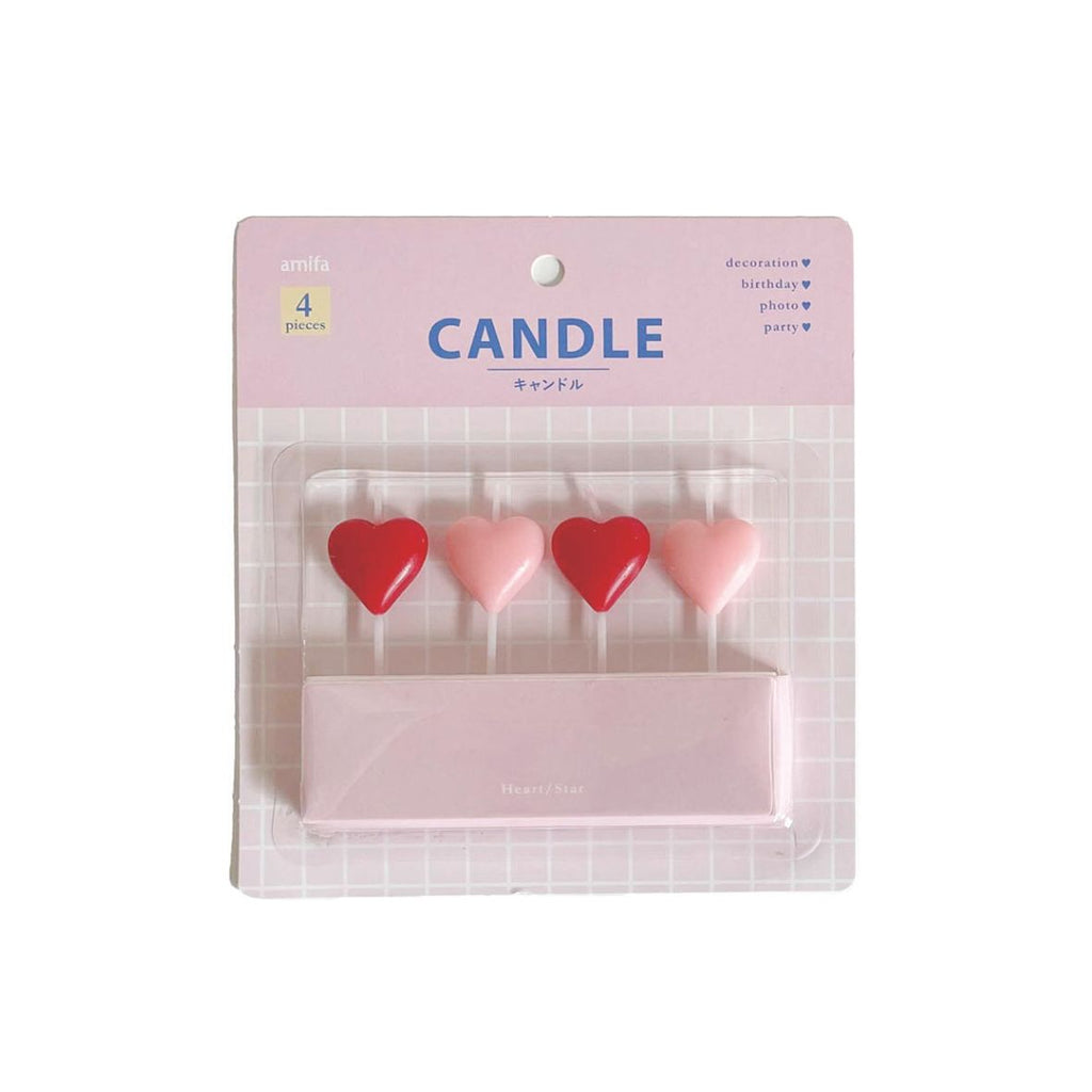 Heart and Star Birthday Candles
