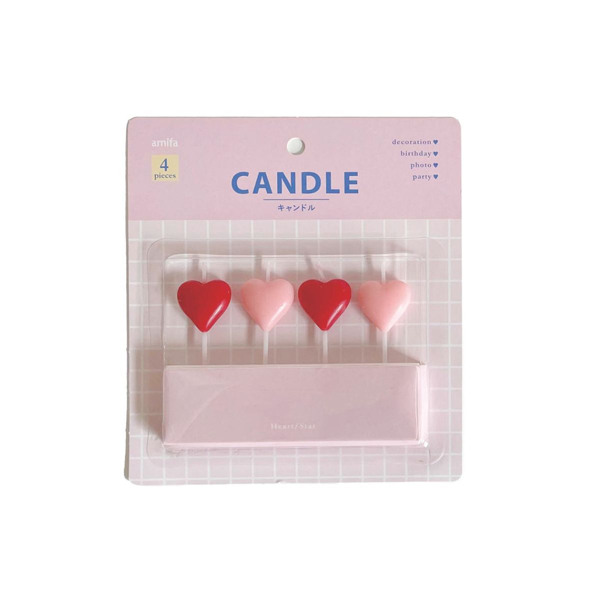 Heart and Star Birthday Candles