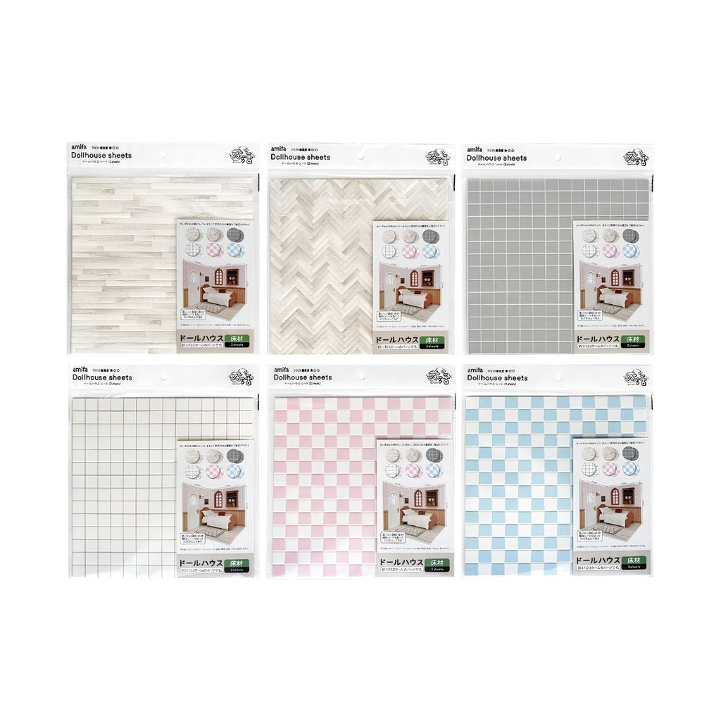 DIY Miniature Flooring Sheet Wood & Tile