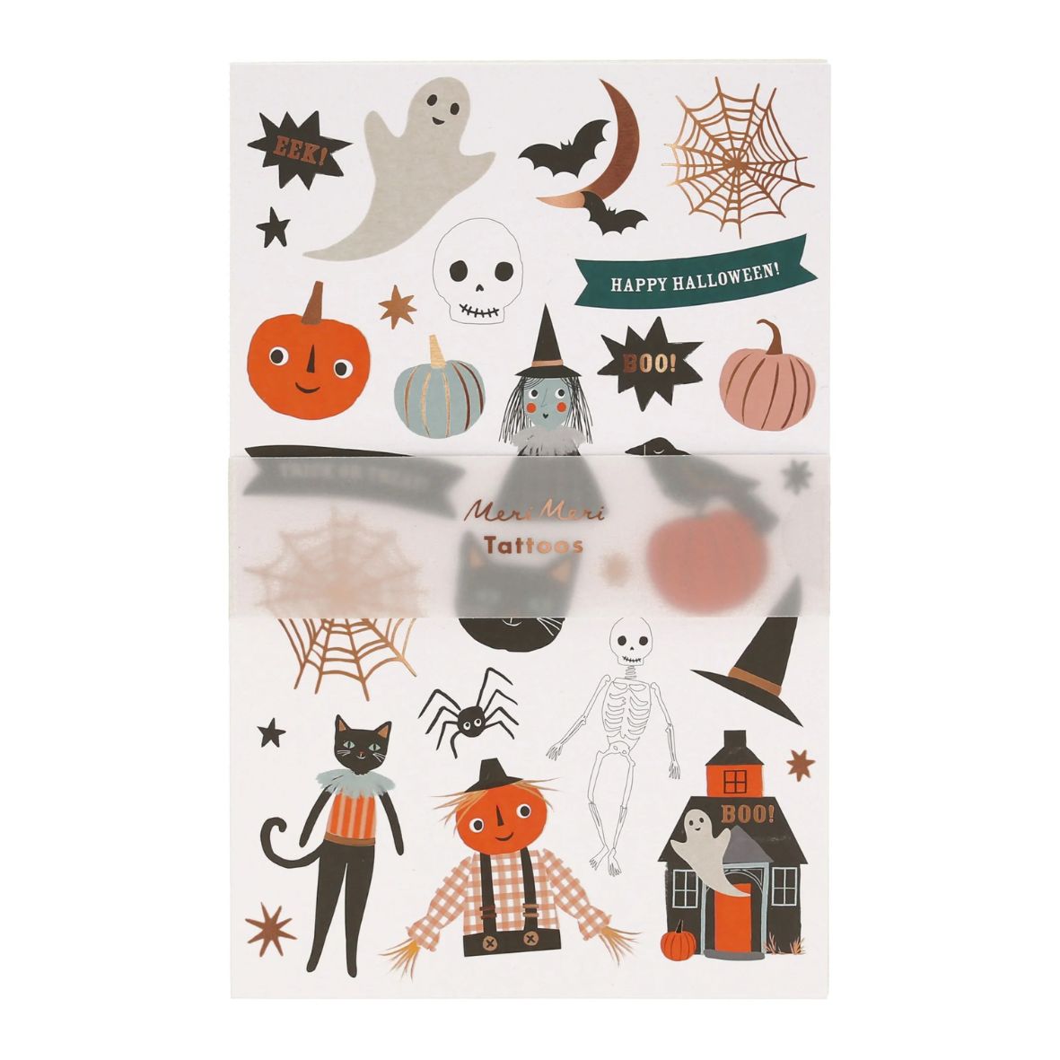 Meri Meri Pumpkin Patch Tattoo Sheet