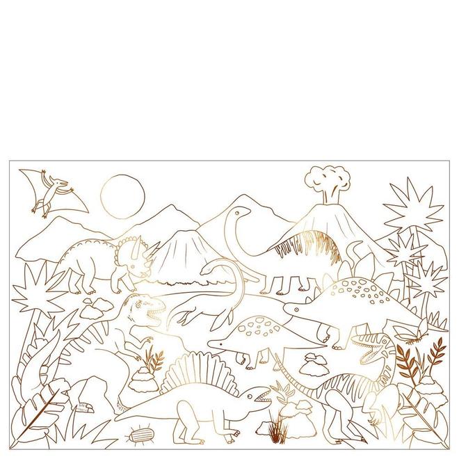 Dinosaur Kingdom Coloring Posters (set of 2)
