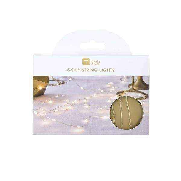 Party Illuminations Gold Wire Led Lights