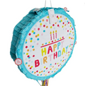 Dot Happy Birthday Folded Pinata Party Favor