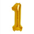 Gold Number 1 Balloons 34" (Foil)