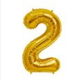 Gold Number 2 Balloons 34" (Foil)