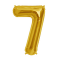 Gold Number 7 Balloons 34" (Foil)
