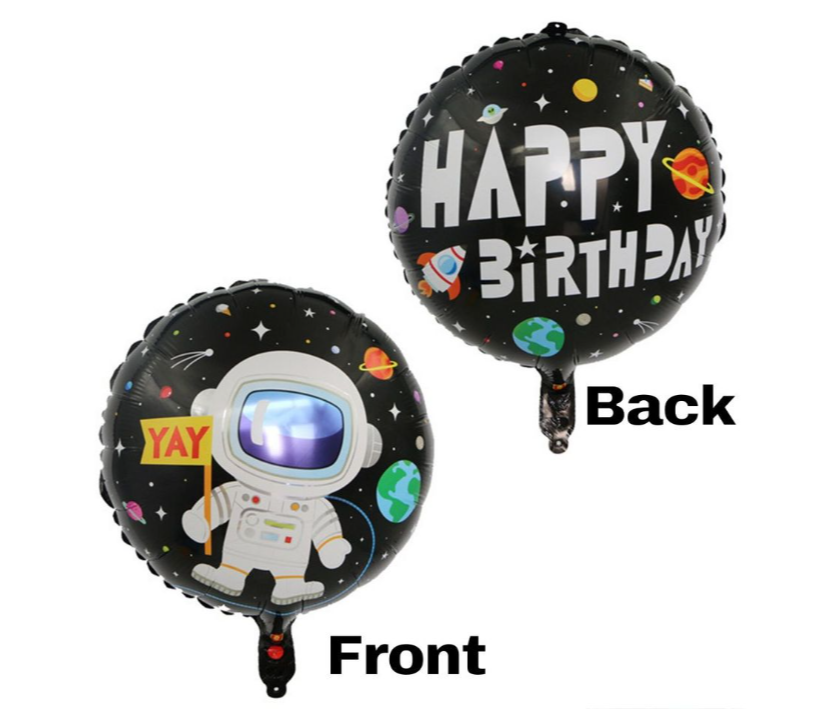 Foil Balloon 18” - Happy Birthday - Astronaut