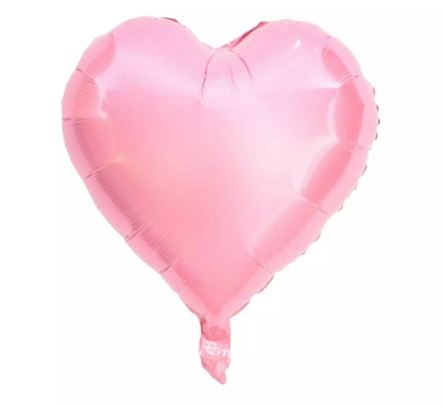 Heart Shaped Foil Balloon 18” - Pink