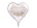Heart Shaped Foil Balloon 18” - Silver
