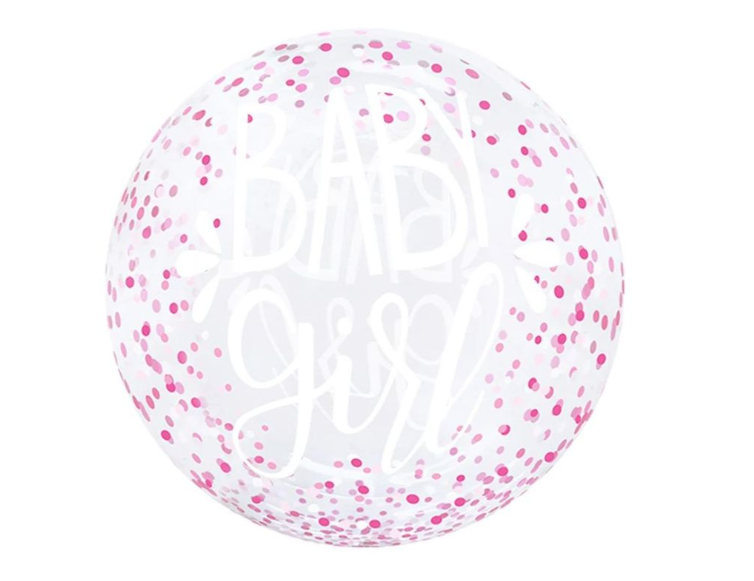 Clear Balloon 20” - Baby Girl