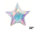 Star Shaped Holographic Balloon 32”