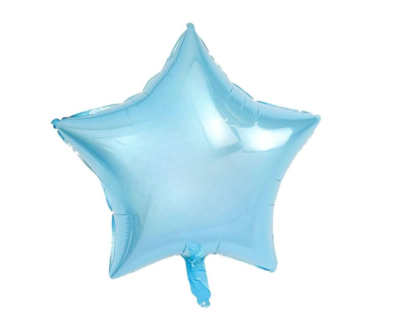 Star Shaped Foil Balloon 18” - Blue