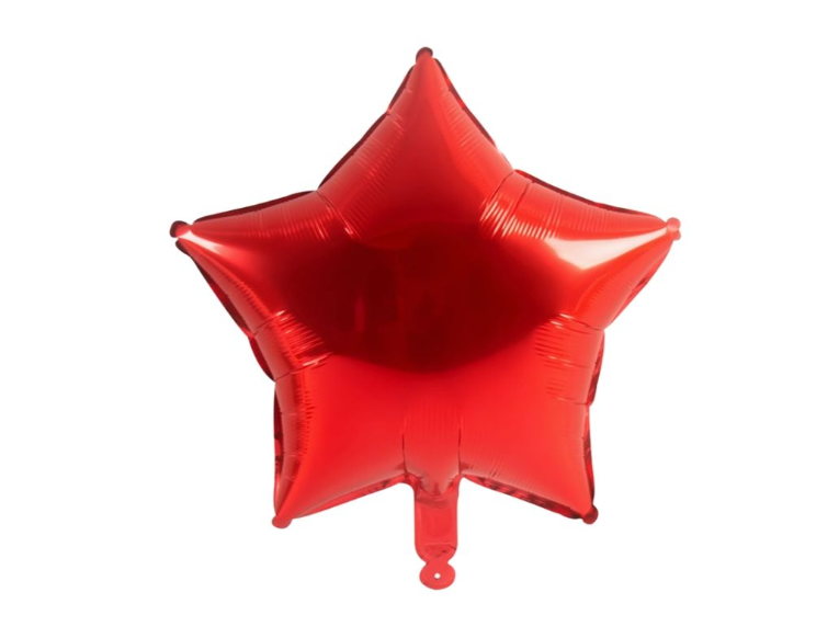 Star Shaped Foil Balloon 18” - Red