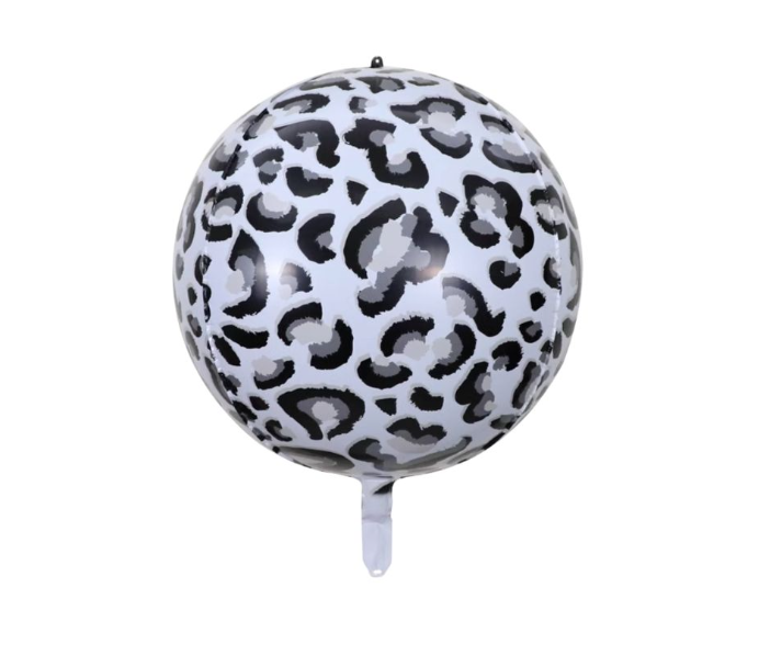 Animal Pattern Foil Balloon 22" - Leopard (Black and white)