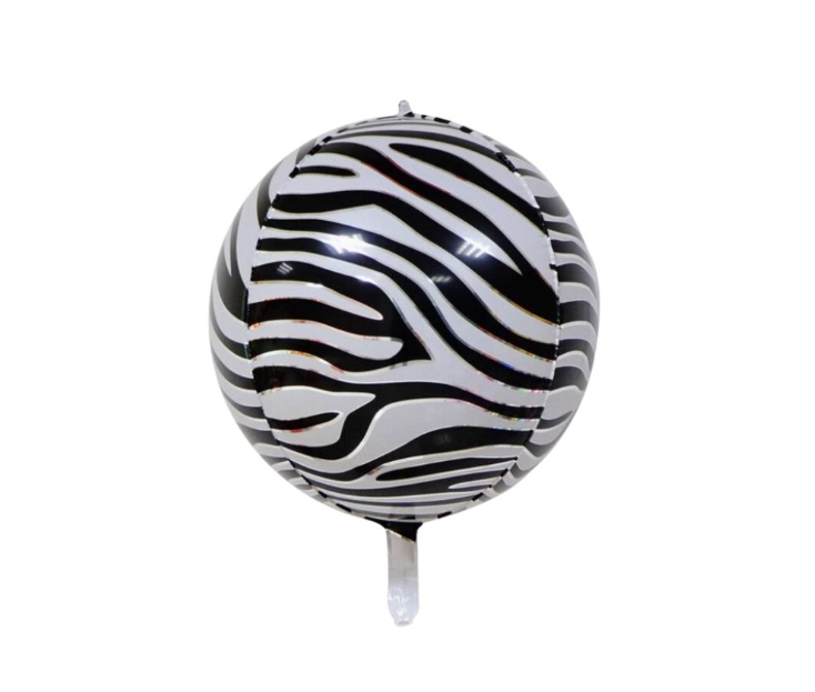 Animal Pattern Foil Balloon 22” - Zebra