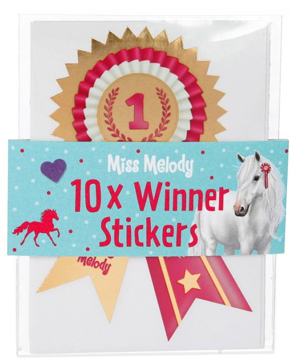 Miss Melody Winner Stickers