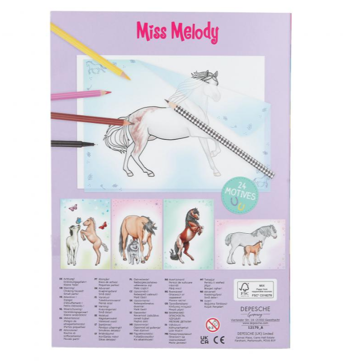 Miss Melody Copy & Colouring Book