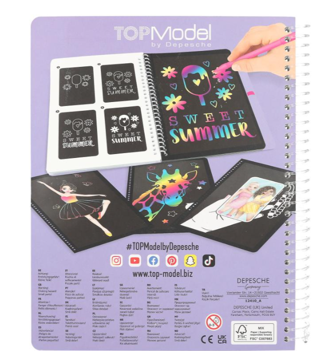 TOPModel Magic-Scratch Book