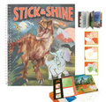 Dino World Colouring Book Stick & Shine