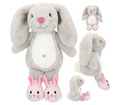 Princess Mimi Plush Bunny Nelly Grey With Shoes 21 cm