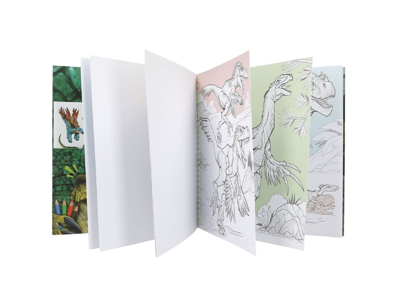Dino World Colouring Book WithReversible Seqins