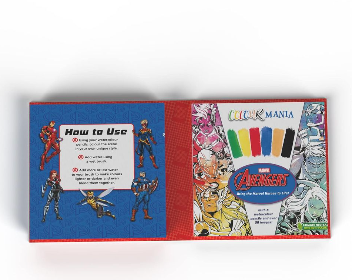 Marvel: Avengers Colour Mania (Colouring Book and Pencil Set)