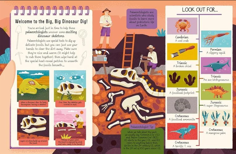 The Big, Big Dinosaur Dig Book(Hardcover)