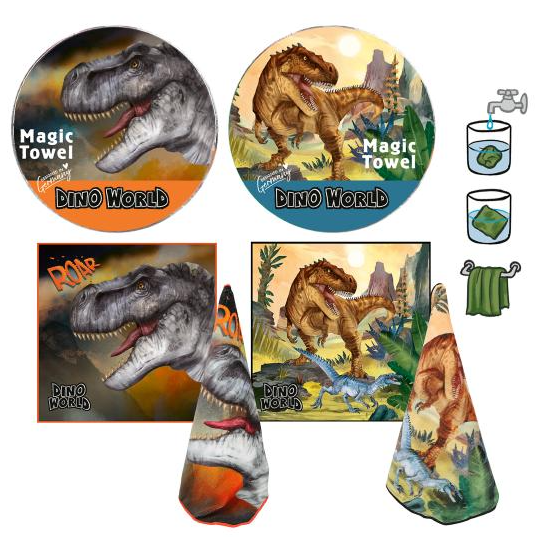 Dino World Magic Towel