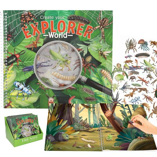 Explorer Stickerworld With Relief-Stickers